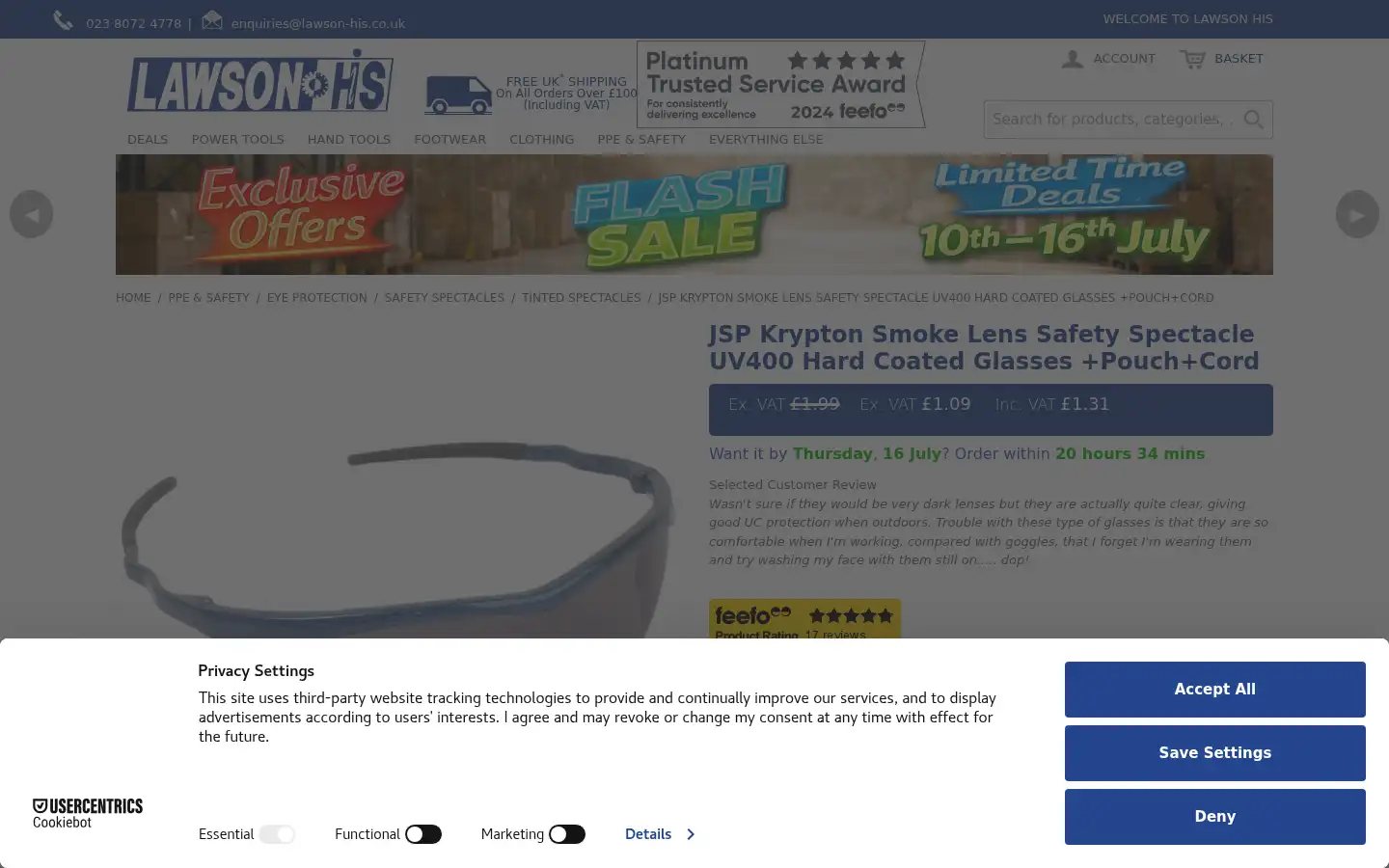 Screenshot of lawson-his.co.uk