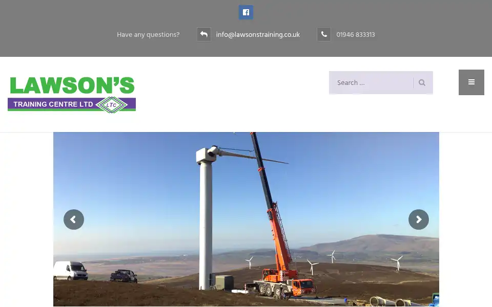 Screenshot of lawsonstraining.co.uk