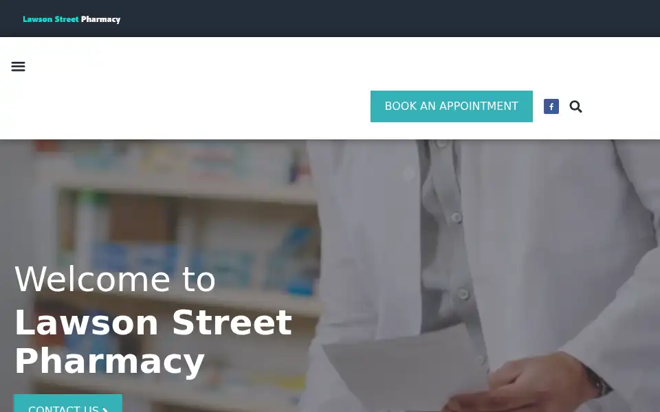 Screenshot of lawsonstreetpharmacy.co.uk