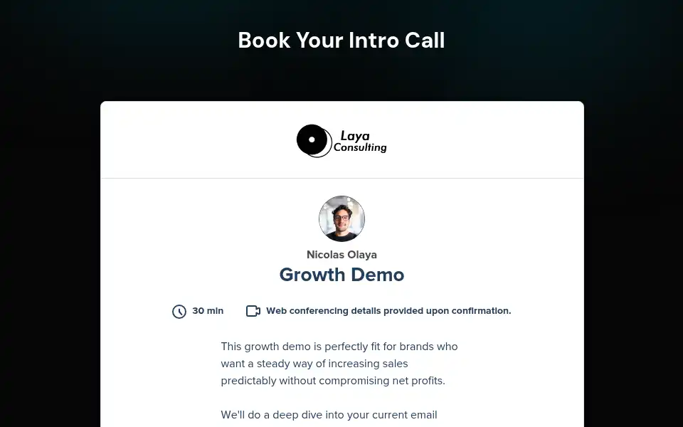Screenshot of laya-consulting.com