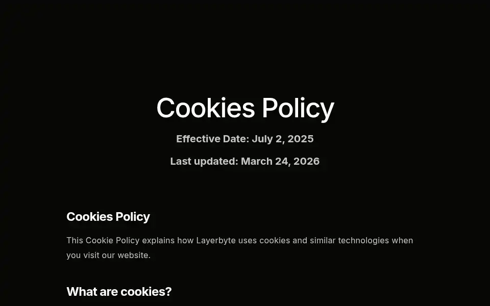 Screenshot of layerbyte.net