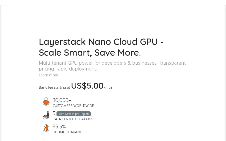 Screenshot of layerstack.com