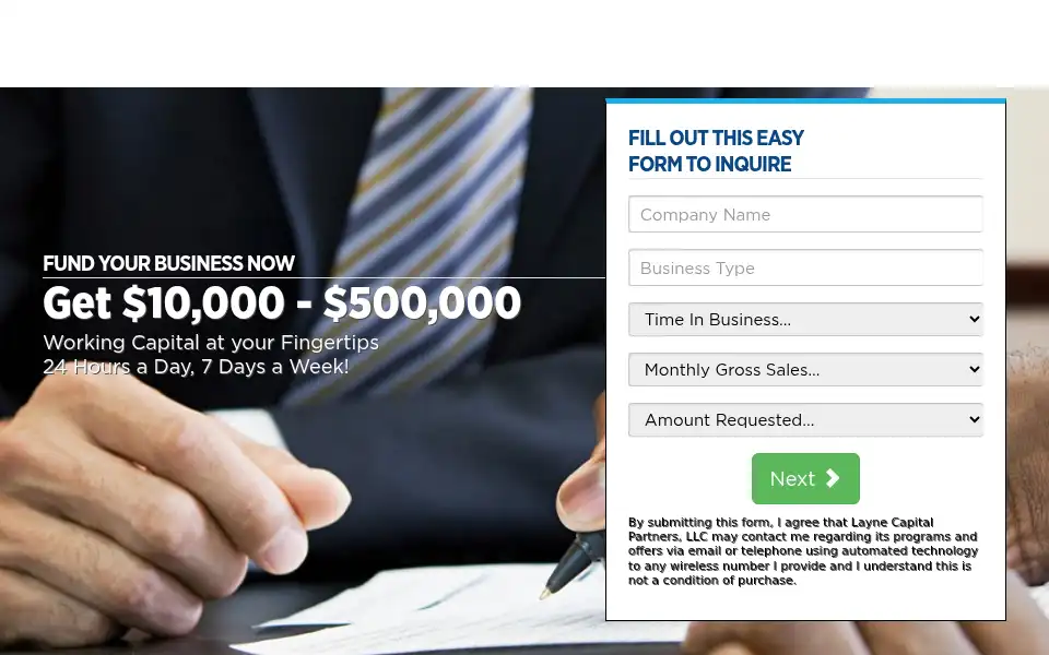 Screenshot of laynecapital.us