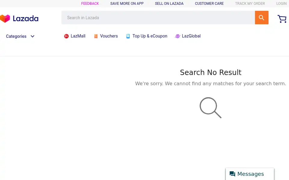 Screenshot of lazada.vn