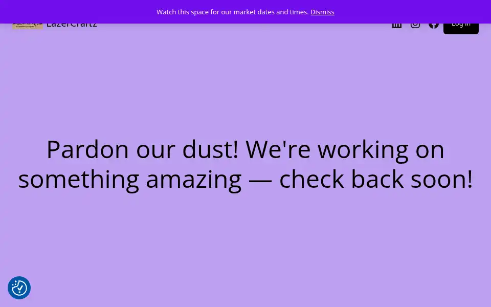 Screenshot of lazercraftz.com