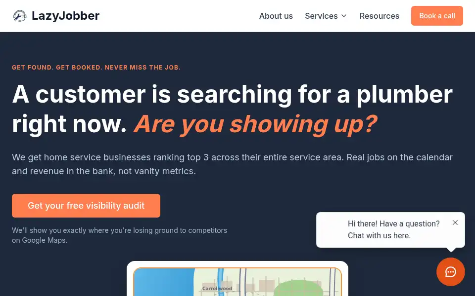 Screenshot of lazyjobber.com