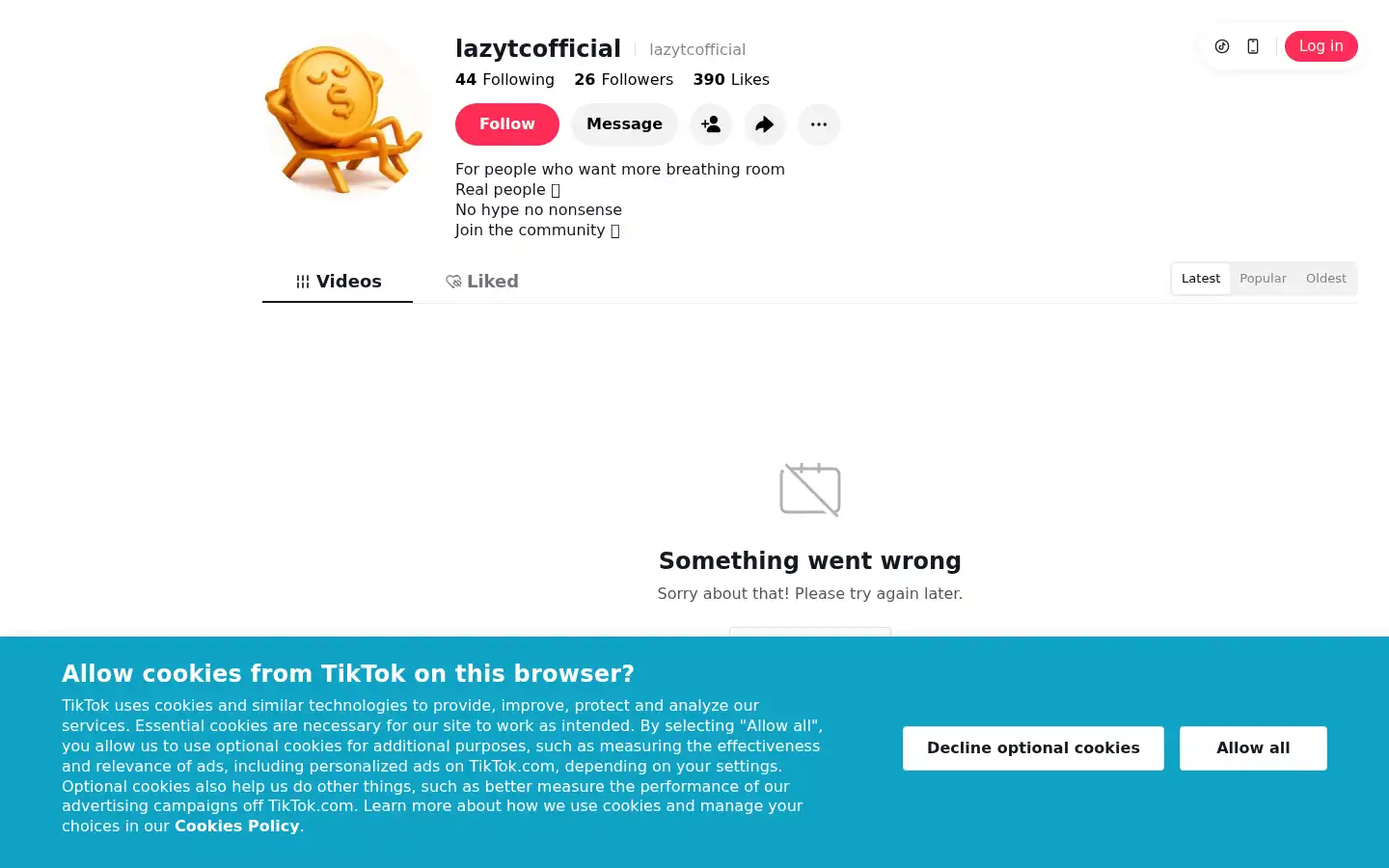 Screenshot of lazytradeclub.com