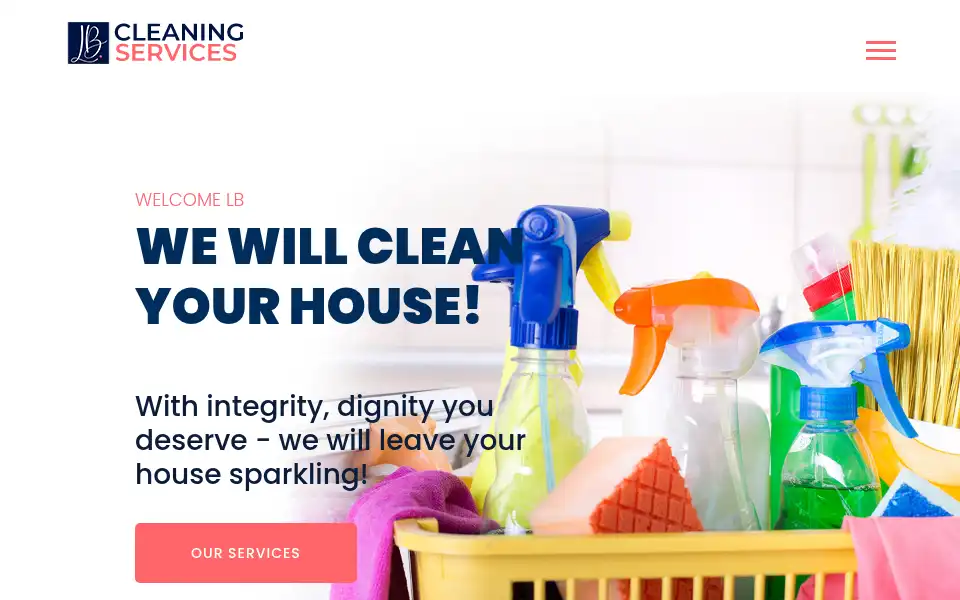 Screenshot of lbcleaning.uk