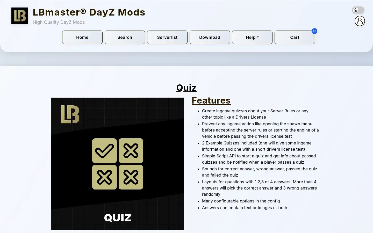 Screenshot of lbmaster.de