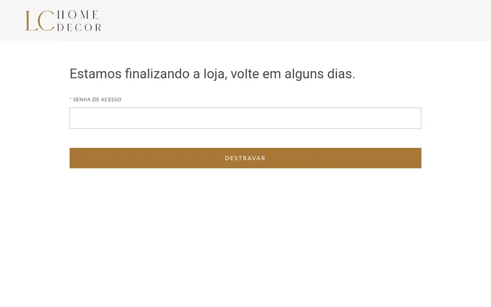 Screenshot of lchomedecor.com