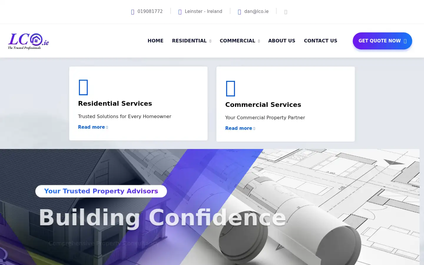 Screenshot of lco.ie