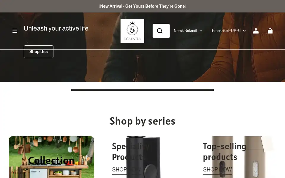Screenshot of lcreater.com