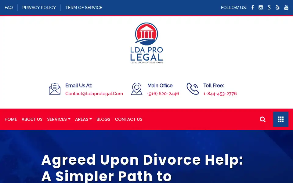 Screenshot of ldaprolegal.com