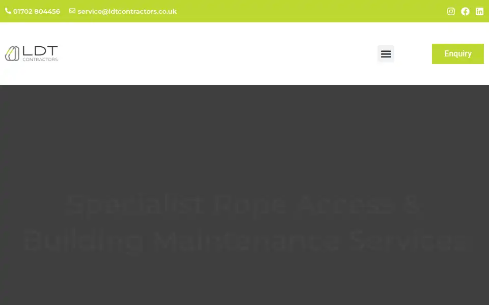 Screenshot of ldtcontractors.co.uk