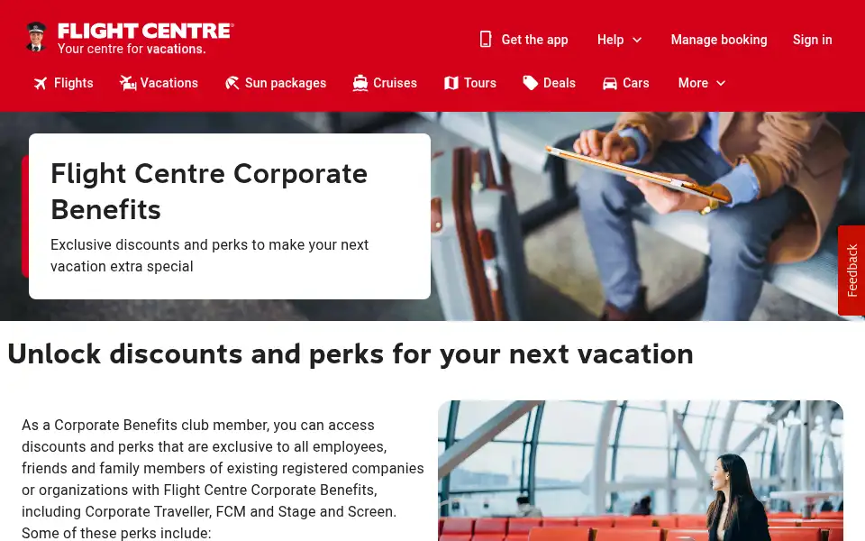 Screenshot of ldvtravel.ca