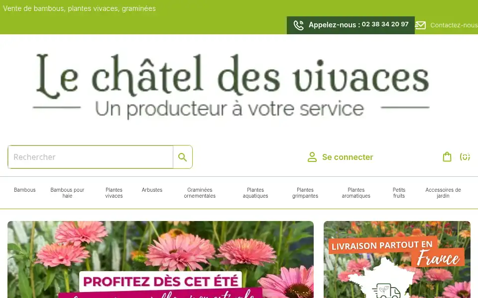 Screenshot of le-chatel-des-vivaces.com