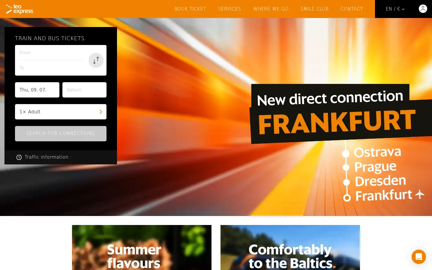 Screenshot of le.cz