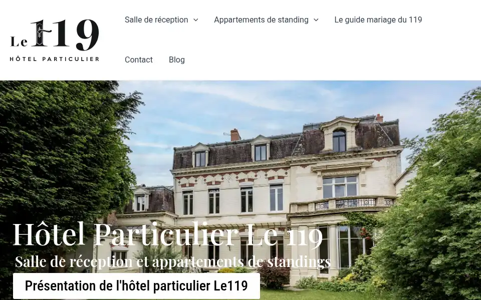 Screenshot of le119.fr