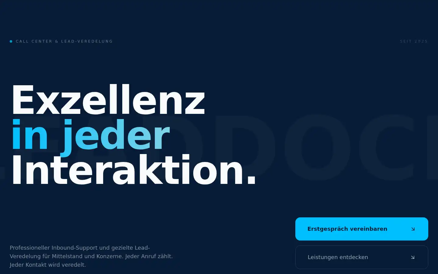 Screenshot of leaddock.de