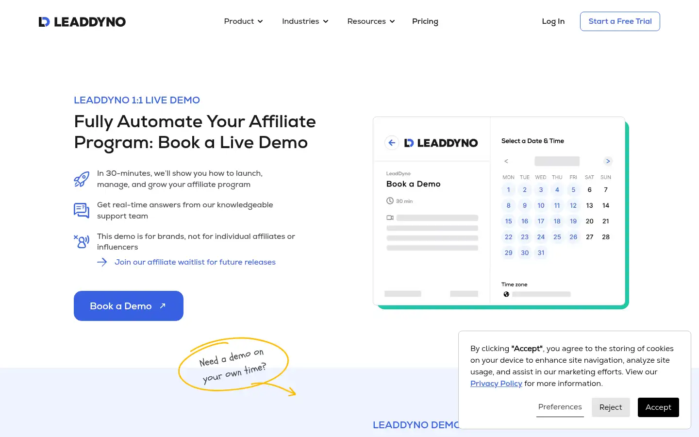 Screenshot of leaddyno.com