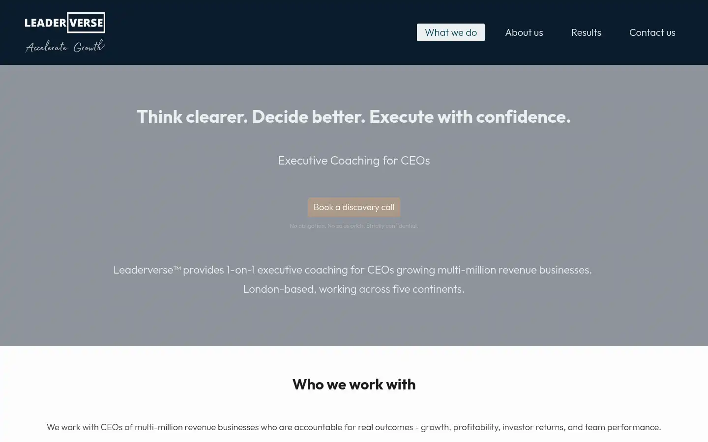 Screenshot of leaderversegroup.com