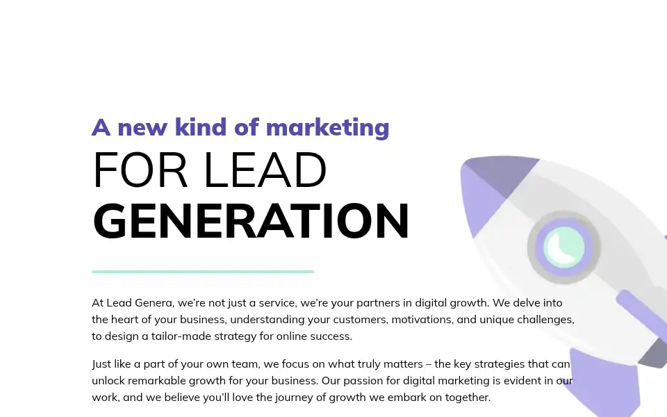 Screenshot of leadgenera.com