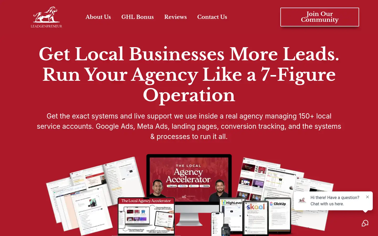 Screenshot of leadgenpreneur.com