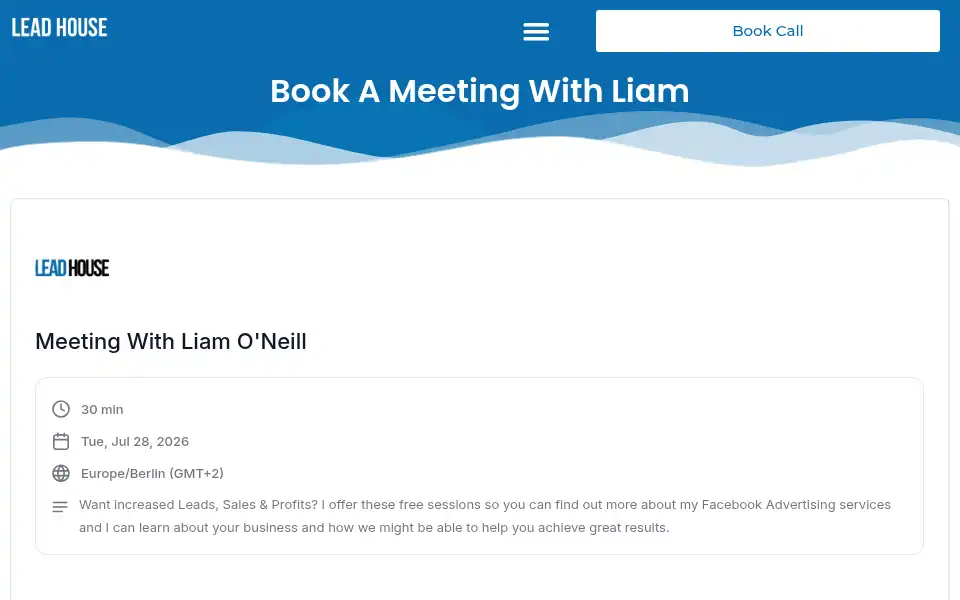Screenshot of leadhouse.co.uk