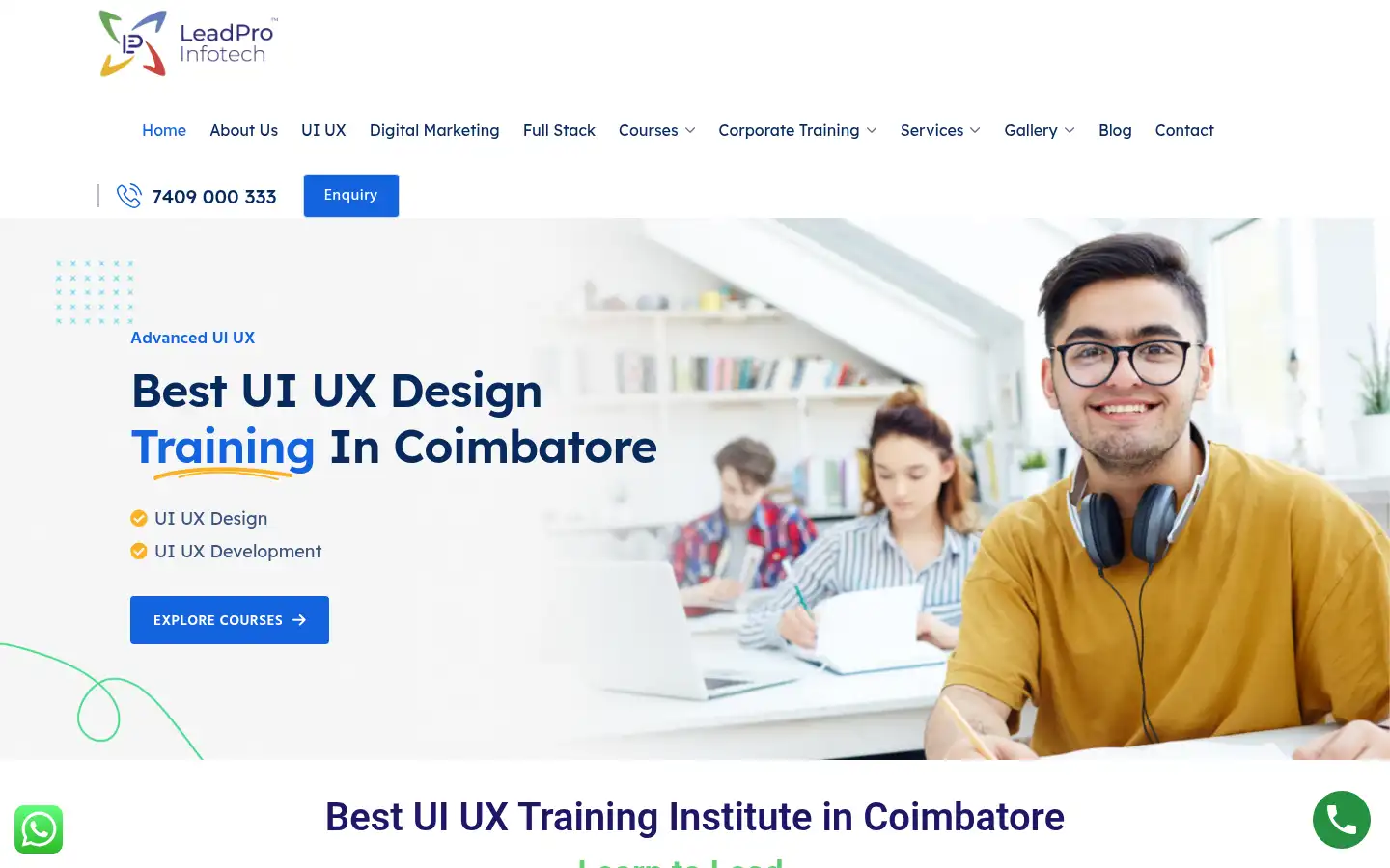 Screenshot of leadproinfotech.com