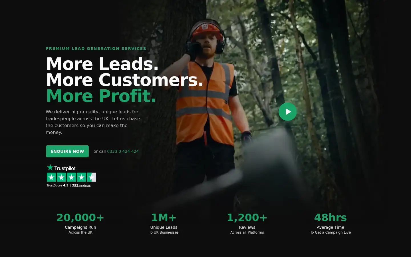 Screenshot of leadseveryday.co.uk