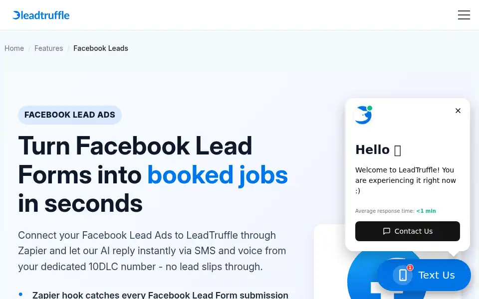 Screenshot of leadtruffle.co