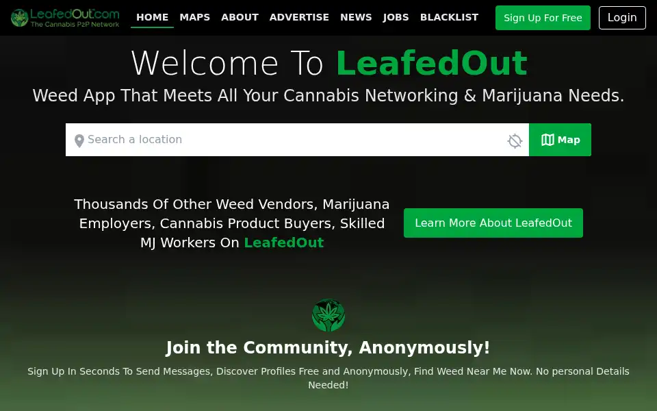 Screenshot of leafedin.org