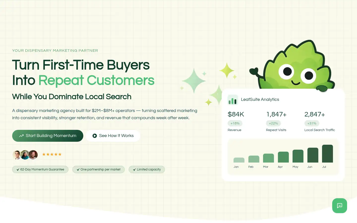 Screenshot of leafsuite.io