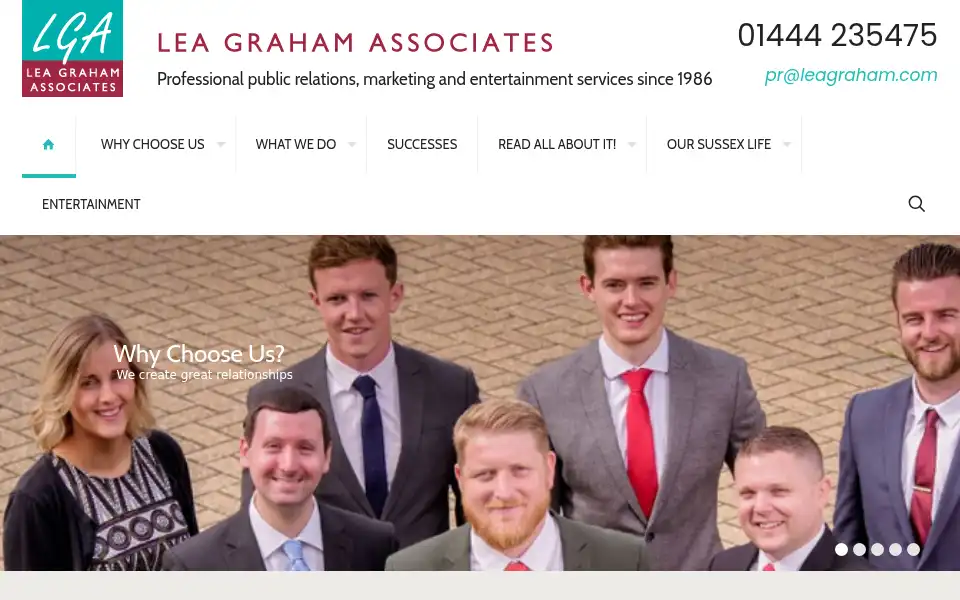 Screenshot of leagraham.com