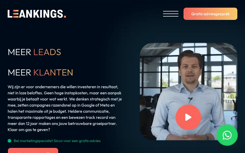 Screenshot of leankings.nl