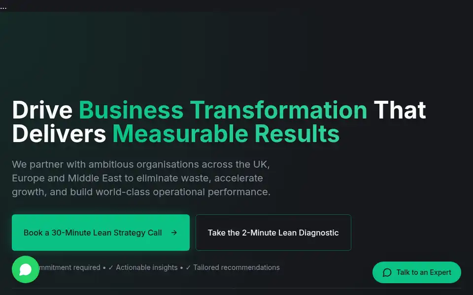Screenshot of leanscape.io