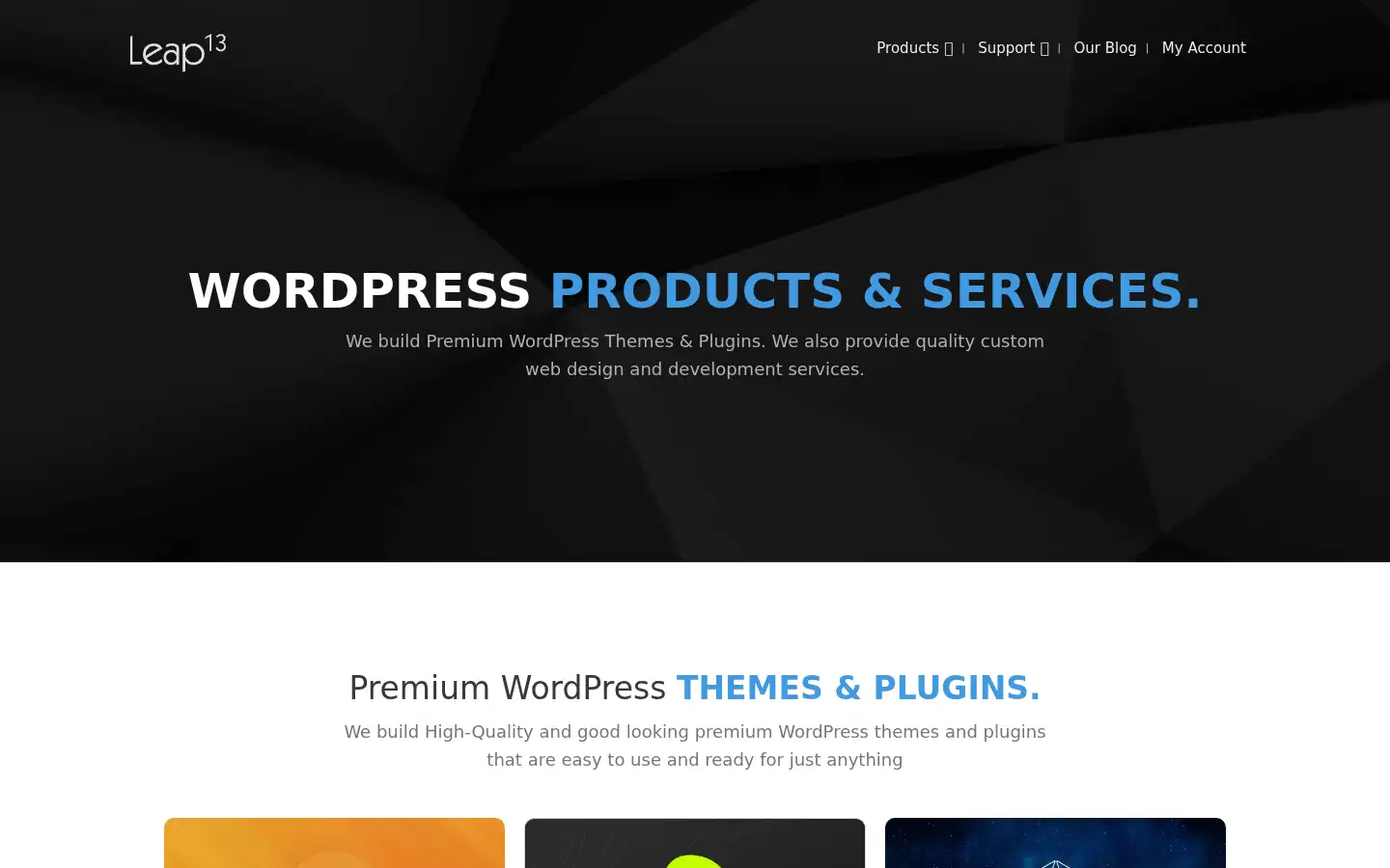 Screenshot of leap13.com