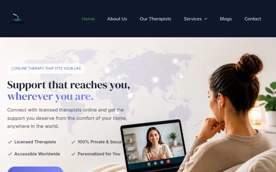 Screenshot of leaphope.com