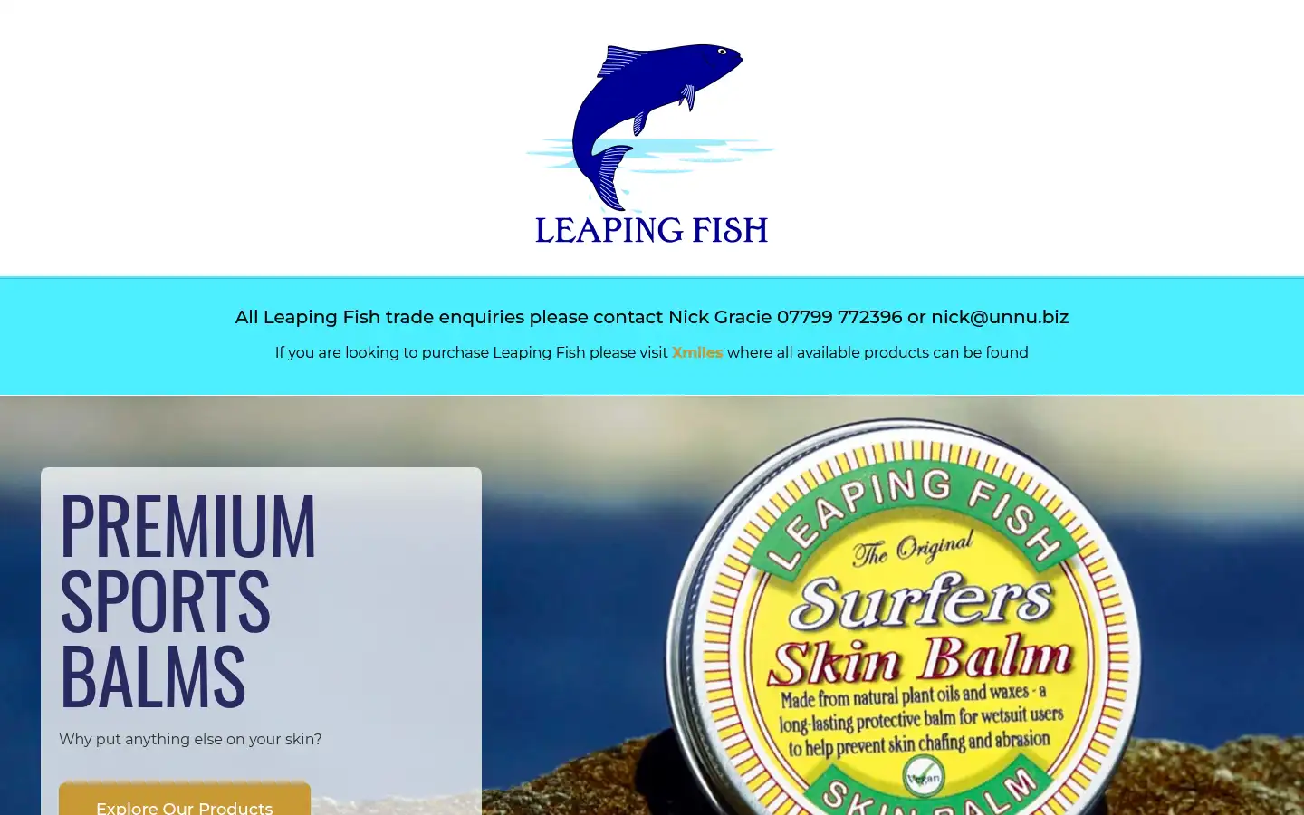 Screenshot of leapingfish.co.uk
