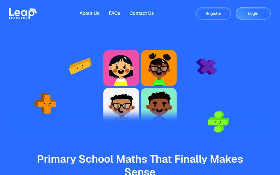 Screenshot of leaplearners.com