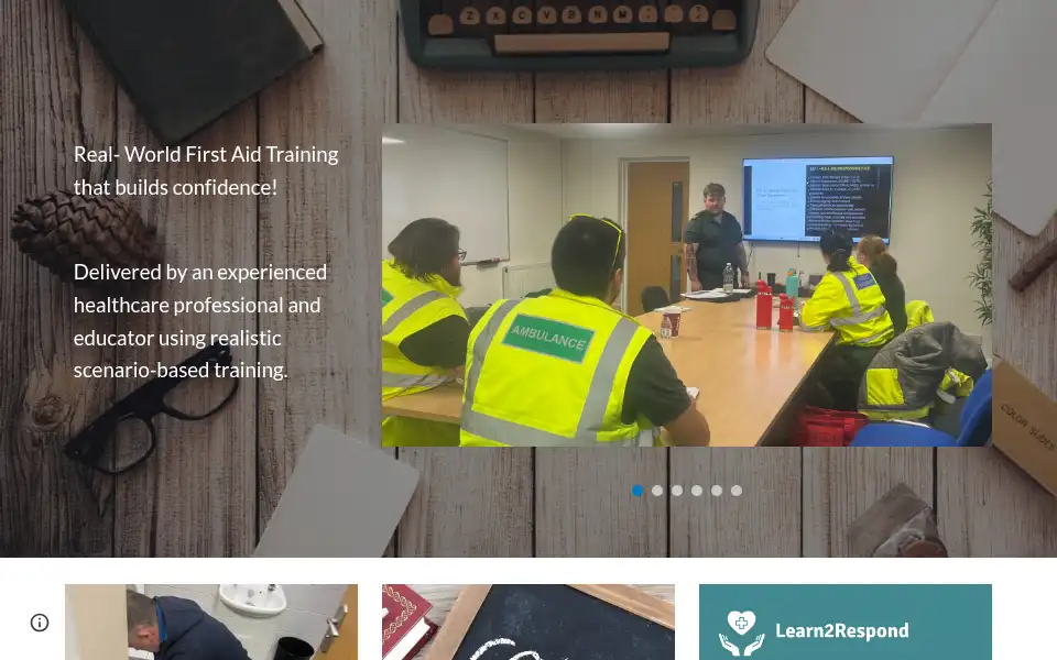 Screenshot of learn2respond.org