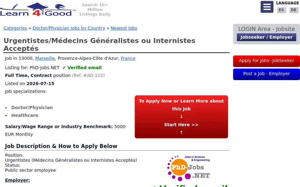 Screenshot of learn4good.com