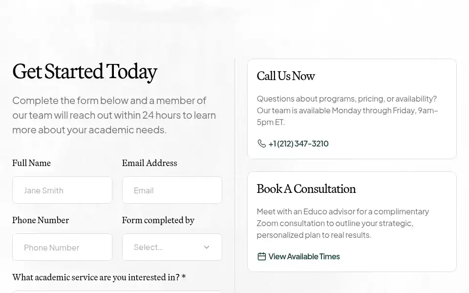 Screenshot of learneduco.com