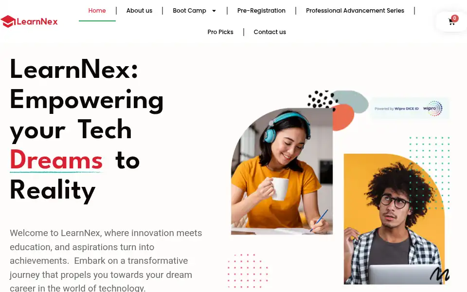 Screenshot of learnnex.in