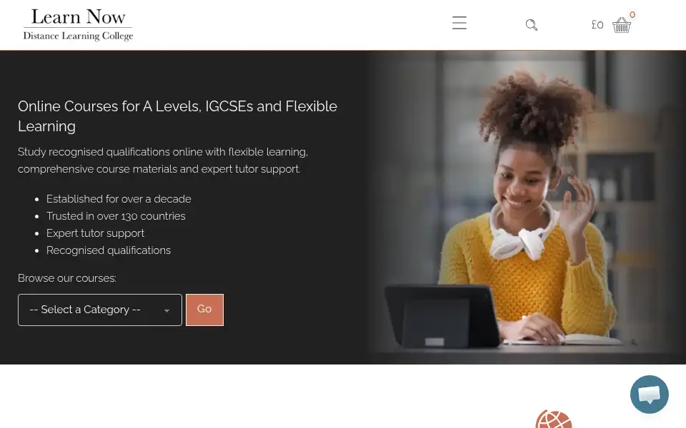 Screenshot of learnnow.org.uk