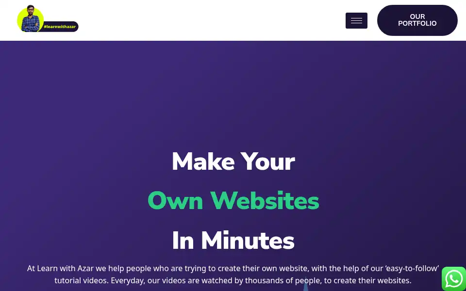Screenshot of learnwithazar.in