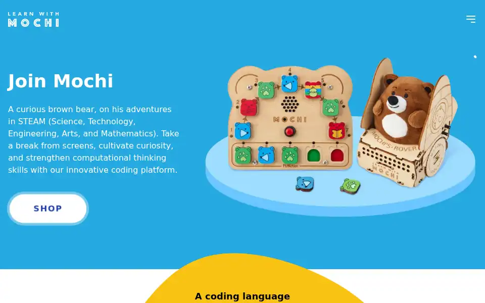 Screenshot of learnwithmochi.com