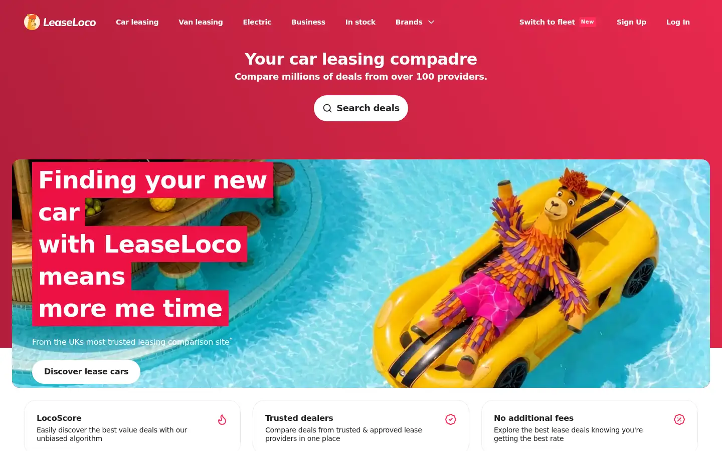 Screenshot of leaseloco.com