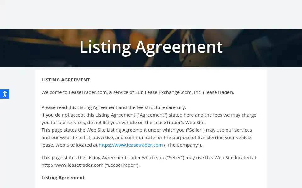 Screenshot of leasetrader.com