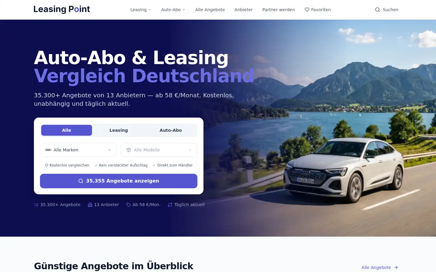 Screenshot of leasing-point.de